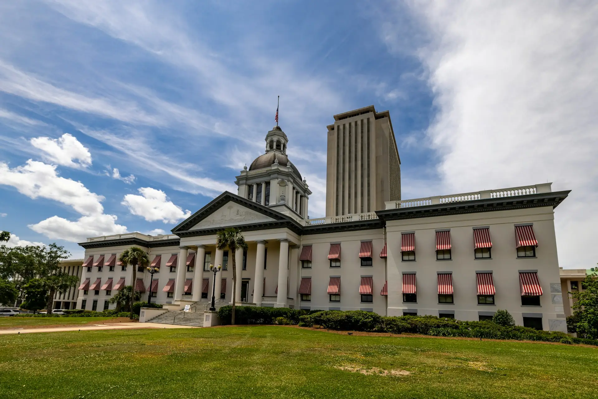 Florida's Historic Capitol and the Capitol tower in Tallahassee